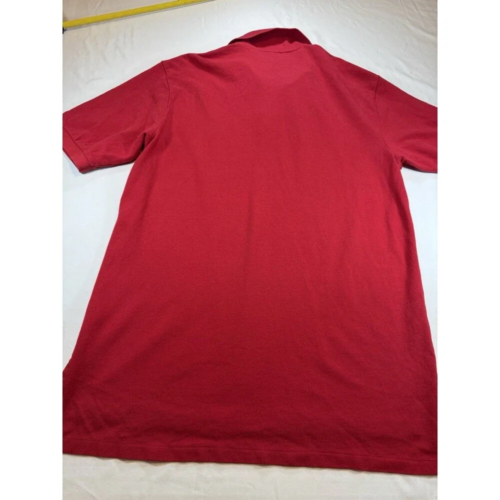 Polo Ralph Lauren RL15 Polo Shirt LT Tall Red Short Sleeve Big Pony Logo Cotton